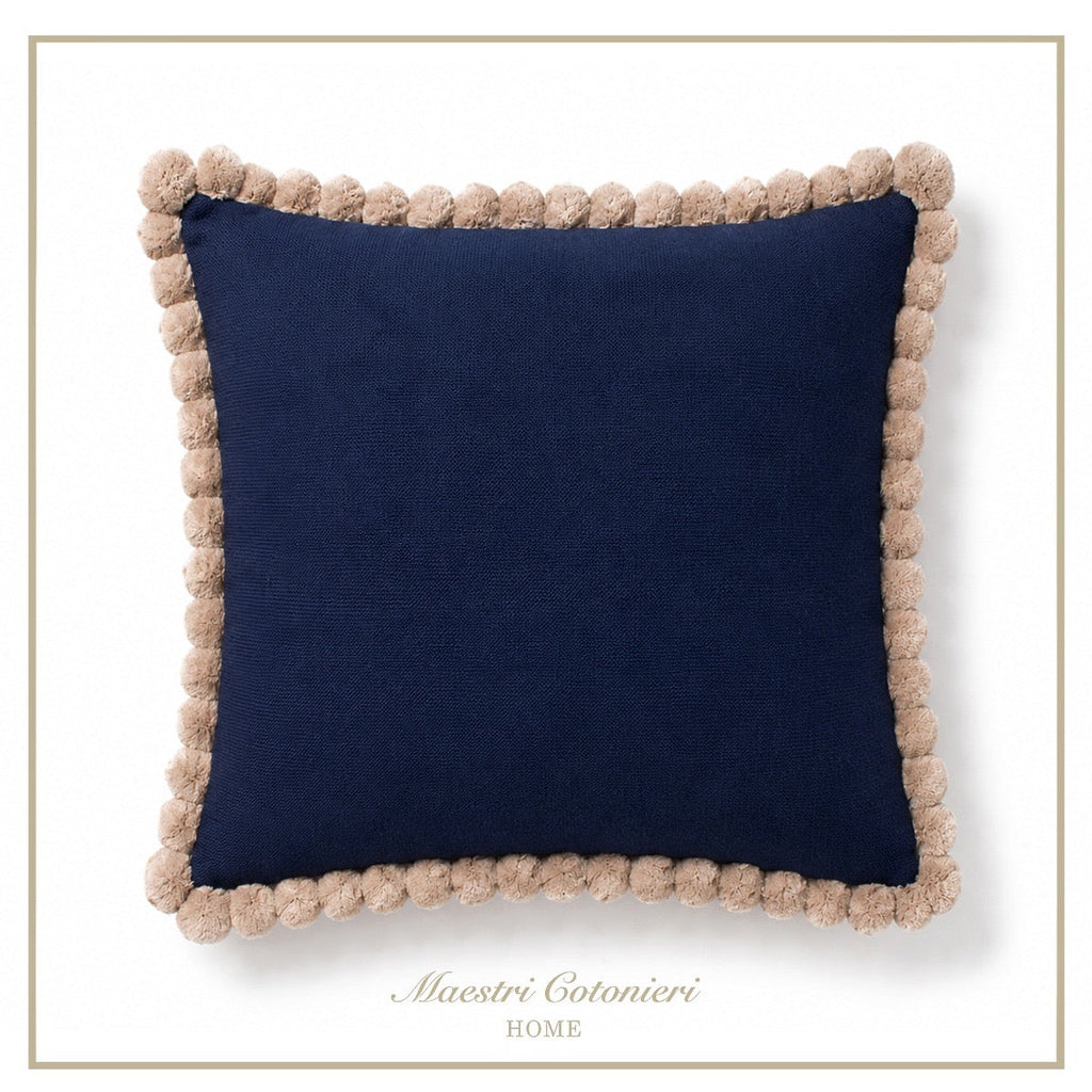 Cuscino con Pon Pon – Maestri Cotonieri