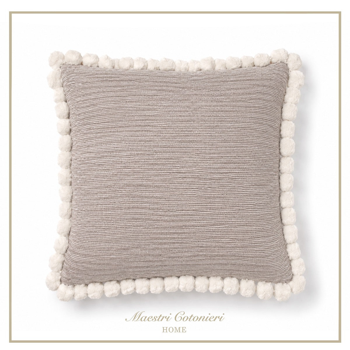 Cuscino con Pon Pon – Maestri Cotonieri