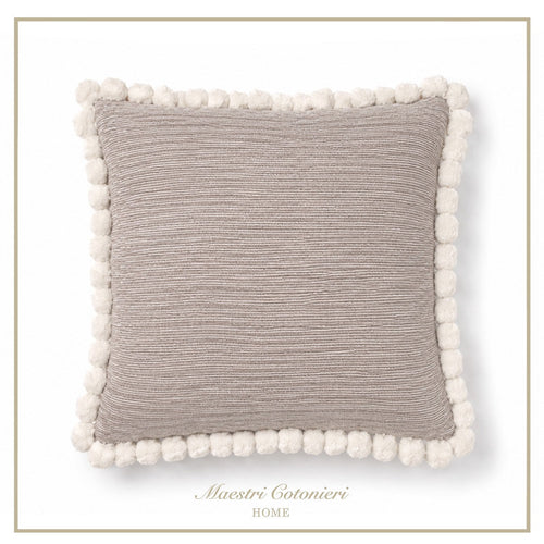 Cuscino con Pon Pon – Maestri Cotonieri