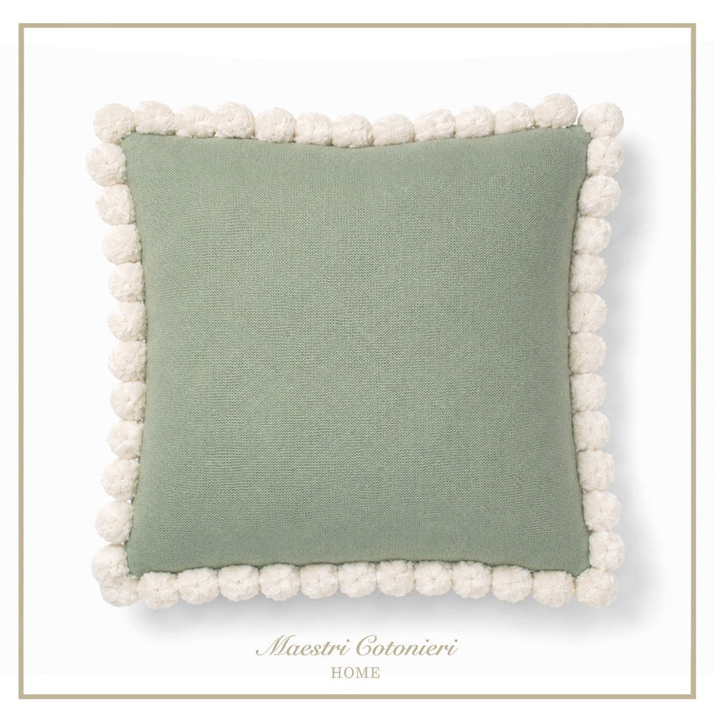 Cuscino con Pon Pon – Maestri Cotonieri