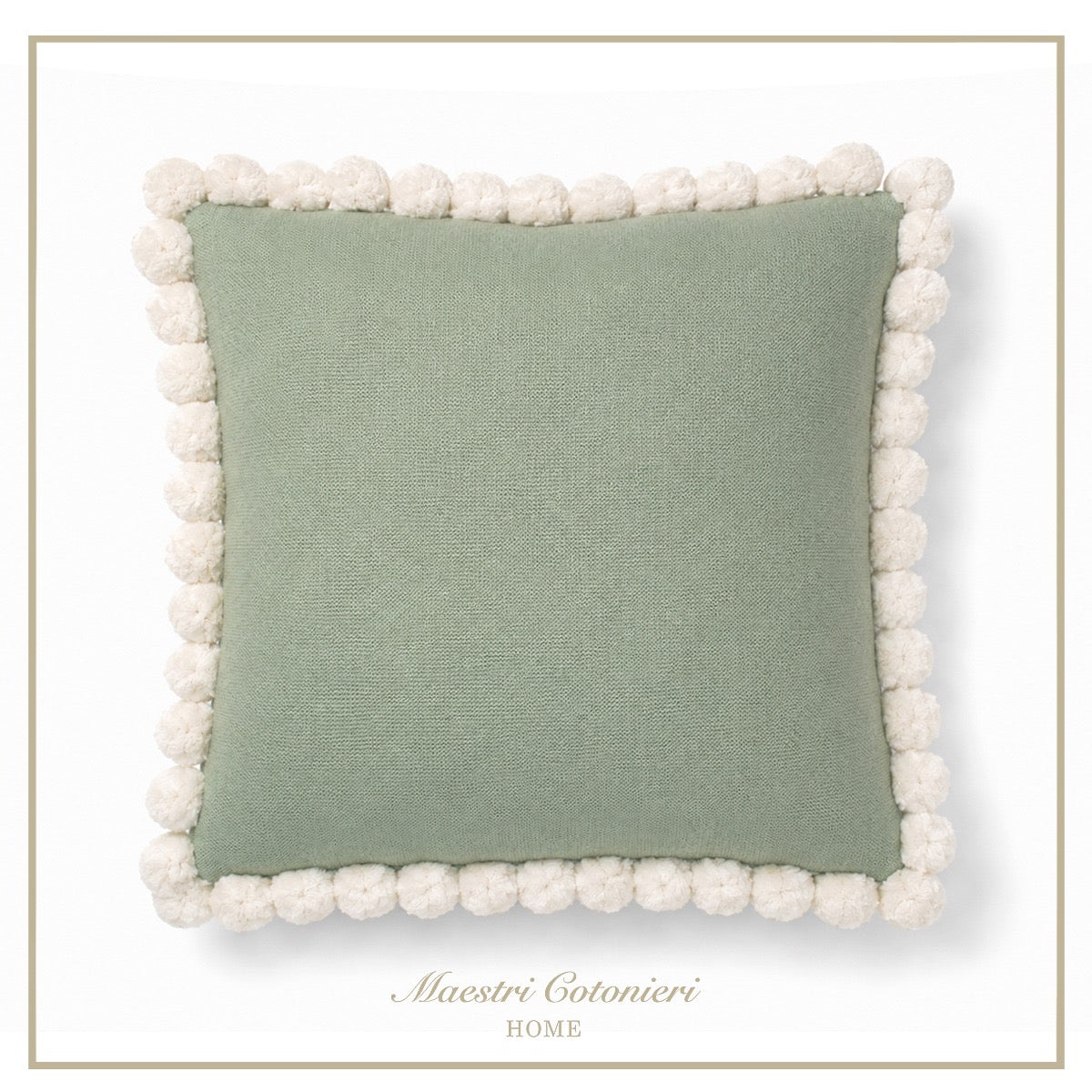 Cuscino con Pon Pon – Maestri Cotonieri